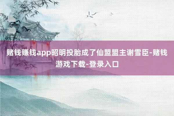 赌钱赚钱app昭明投胎成了仙盟盟主谢雪臣-赌钱游戏下载-登录入口