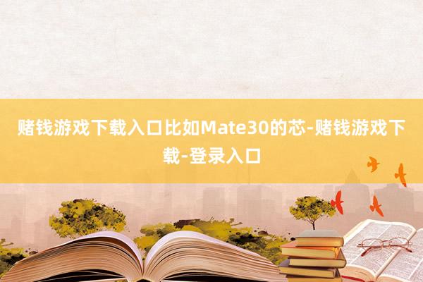 赌钱游戏下载入口比如Mate30的芯-赌钱游戏下载-登录入口