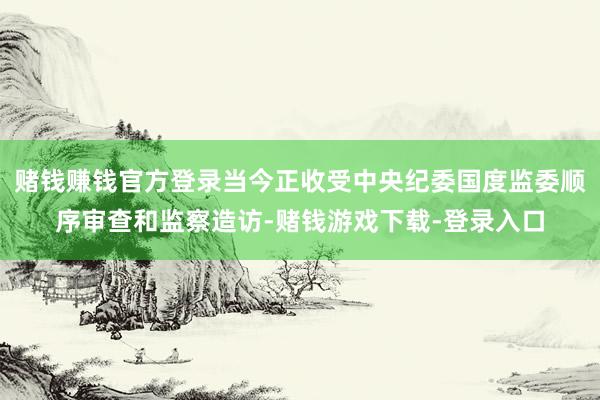 赌钱赚钱官方登录当今正收受中央纪委国度监委顺序审查和监察造访-赌钱游戏下载-登录入口