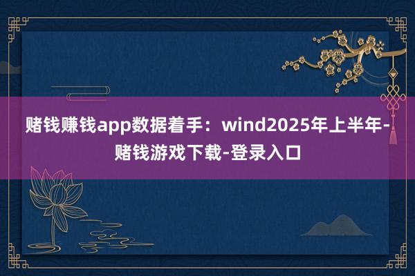 赌钱赚钱app数据着手:wind  2025年上半年-赌钱游戏下载-登录入口